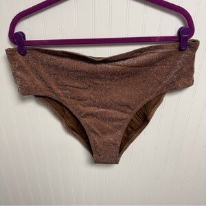 Skims Sparkling Brown Bikini Bottom